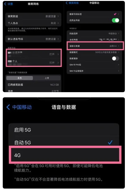 嘉鱼苹果手机维修分享iPhone14如何切换4G/5G? iPhone14 5G网络切换方法 